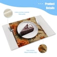 thumbnail image 3 of BaHomeck placemats Set of 4 Bird Perched On Top Of Roses With Orange And Brown Pattern Cotton Linen rectangle Placemats for Kitchen Dining Table Indoor,Outdoor,18*12inch, 3 of 4