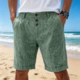 thumbnail image 7 of Sheghy Mens Shorts 100%Cotton Men's Solid Color Button-Up Casual Everyday Breathable Straight Shorts for Summer, 7 of 7