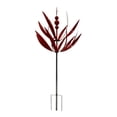 thumbnail image 3 of Adorno de césped con molinillo de viento de metal para jardín, escultura de viento fácil de instalar para el del patio, versátil con estaca Rojo, 3 of 8