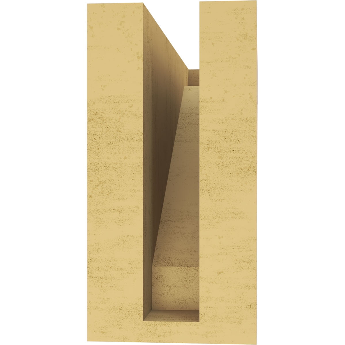 3"W x 9"D x 6"H Classic Burlington Rough Cedar Woodgrain TimberThane Corbel, Primed Tan