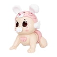 thumbnail image 3 of Juguete para bebé que gatea CUTICAT Muñeca eléctrica para gatear para niñas rosa, 3 of 8
