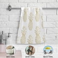 thumbnail image 6 of SKYSONIC Pineapple Soft Hand Towels set of 2, Absorbent Bath Towel Decorative Fingertip Towels for Bathroom Gym Spa Hotel Beach Swimming Pool,14.4 x 28.3 inch, 6 of 7