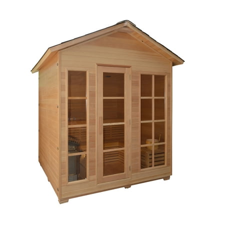 ALEKO STO6VAASA Outdoor 6 Person Sauna with 6 kW Heater