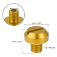 thumbnail image 4 of Tapones de agujero para espejo de motocicleta M8 Universal de Unique Bargains, tornillos, tapas de bloqueo, cubiertas, tono dorado negativo, 4 of 7