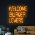thumbnail image 4 of Handmadetneonsign Welcome Burger Lovers Neon Sign, Burger LED Sign, Burger Restaurant Wall Decor, 4 of 5