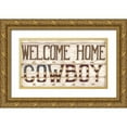 thumbnail image 1 of Shamp, Cindy 14x10 Gold Ornate Wood Framed with Double Matting Museum Art Print Titled - Welcome Home Cowboy, 1 of 4