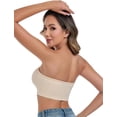 thumbnail image 3 of Sujetador sin tirantes ANGOOL Push Up Wirefree Antideslizante Beige para mujer, 3 of 6