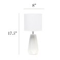 thumbnail image 3 of Simple Designs LT2082-OFF Lampe de Table en Céramique Prism, Blanc Cassé, 3 of 6