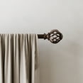 thumbnail image 2 of Mainstays 3/4" Bronze Twist Cage Adjustable Single Curtain Rod Set, 30"-84", 2 of 7