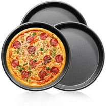7 inch Pizza pan of 3 Stainless Steel Pizza Plates Non Stick Bakeware Sets Pizza Baking pans Set plates for making cuban pizza$$Home Decor, Kitchen, & Other