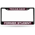 thumbnail image 1 of WWS-NCAA Alumni Laser Cut Inlaid Standard Chrome License Plate Frame, Black, 1 of 4