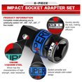 thumbnail image 2 of 8 Piece Impact Socket Adapter and Reducer Set, 1/4" 3/8" 1/2" 3/4" Drive Socket Adapters with Durable Case for Impact Driver Conversions, 2 of 6