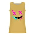 thumbnail image 4 of EOYWHK Tank Tops for Men Loose Fit Tank Funny Print Tees Quick Drying Racerback Workout Shirt for Gym Training Bodybuilding Blouses, 4 of 5