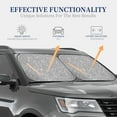 thumbnail image 4 of Naloa GlitterSilver 2 Piece Foldable Car Sun Shades, Car Windshield Sunshade, Front Window Sunshade for Car, Truck, SUV - Large, 4 of 7