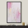 thumbnail image 2 of IDEA4WALL Framed Canvas Print Pastel Pink, Purple & White Color Field Abstract Wall Art Modern Artwork Decor Bohemian Colorful Relax/Zen for Living Room, Bedroom - Black 24"x36", 2 of 5