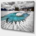 thumbnail image 2 of Frosted Crystal Clear Lake - Large Landscape Canvas Art Print, 2 of 4