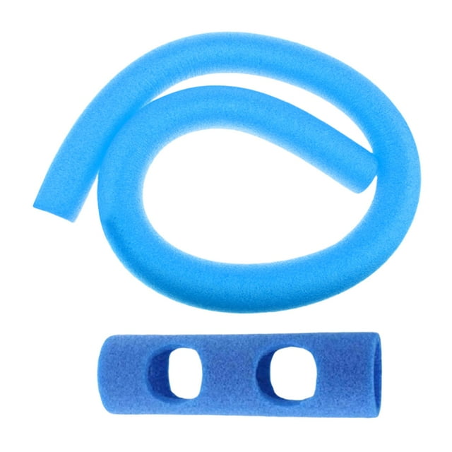 Fideos de piscina, fideos de natación, gruesos, accesorio para silla de piscina para adultos, flexibles y auxiliares. Azul