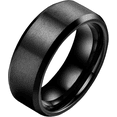 thumbnail image 1 of et 1 Anillos Hombre Clasicos de Acero Inoxidable. Anillos de Mujer Resistentes y Elegantes Xtellar negro, 1 of 4