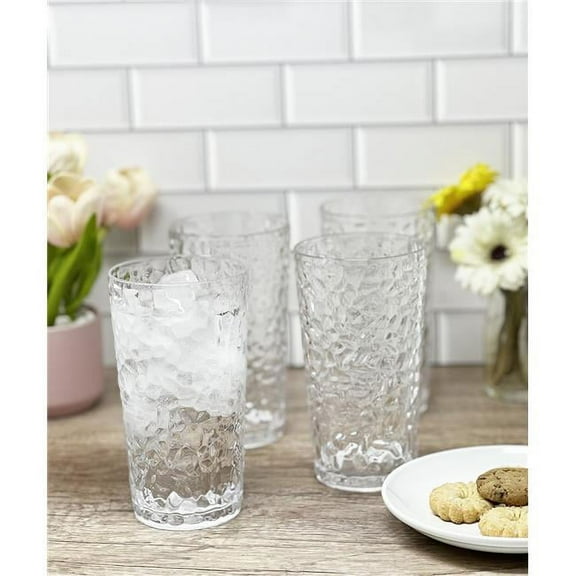 LeadingWare AS-3602C AS-3602C Acrylic set of 4 - Clear 19 oz HB tumblers