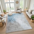 thumbnail image 7 of Addison Rugs Mayfield Premium Machine Washable Transitional Abstract Denim Rectangle Rug, 3' x 5', 7 of 7