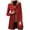 Red, variant on Women's Winter Wool Blend Pea Coat Single Breasted Lapel Collar Casual Trench Coat Work Business Outerwear (Red, M)