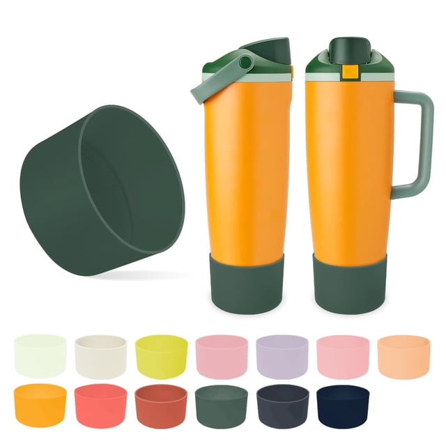 Bota de silicona Kaitiaki para botellas y vasos FreeSip Sway Owala de 30 oz y 40 oz, antideslizante, resistente a los arañazos, potenciador de estabilidad, disponible en 12 colores (verde bosque)