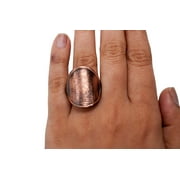 Rudra Centre Shree Durga Yantra Ring - Copper