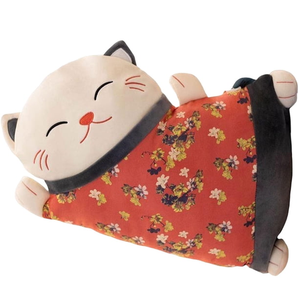 Cojín de sofá Gloria almohada gato de la suerte decoración desmontable rojo