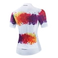 thumbnail image 5 of Maillot de ciclismo para mujer, camiseta de manga corta para ciclismo de montaña o carretera, color naranja y rosa, 5 of 5