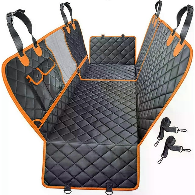 Dog mat for car back seat, 135 x 148 cm black