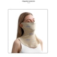 thumbnail image 3 of MSJUHEG Neck Gaiter Women,Loops Face Mask,Bandana Face Mask,Motorcycle Face Mask,Cloth Face Mask,Driving Neck Guard Sunshade Kini Breathable Ice Silk Mask Blue One Size, 3 of 3