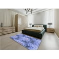 thumbnail image 5 of Ahgly Company Machine Washable Indoor Rectangle Transitional Day Sky Blue Area Rugs, 2' x 3', 5 of 7