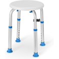 thumbnail image 1 of Careboda Chaise de Bain Réglable pour l'Intérieur de la Douche, Tabouret de Douche avec Acier Inoxydable Amélioré, outil-Free Assembly, 8 Hauteurs Réglables pour Aînés, Personnes Âgées, Femmes Enceintes, Handicapées et Handicapés Bleu, 1 of 7