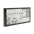 thumbnail image 3 of Stupell Industries Shabby Chic Vintage Garden Welcome Black Floating Frame Canvas Art, 25 x 11, by Lil' Rue, 3 of 8