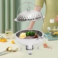 thumbnail image 3 of Chafing Dishes for Buffet Set, Silver 4.5L/4.76Qt Round Stainless Steel Buffet Warmers Desktop Mount Warming Tray for Hotels, Buffets, Restaurants, Family Gatherings, Dormitories (, 3 of 7