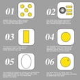 thumbnail image 2 of Fidget Anxiety Cube para ADHD, Mini Dice Stress Relief Toy (Blanco Amarillo) Ehuebsd libre de BPA, 2 of 8