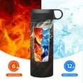 thumbnail image 6 of Sikiie Abstract White Dragon Print 18OZ Insulated Straw Cup, Portable Leak-proof Sports Water Bottle, Stainless Steel Water Cup Suitable for Home and Outdoor, 6 of 8