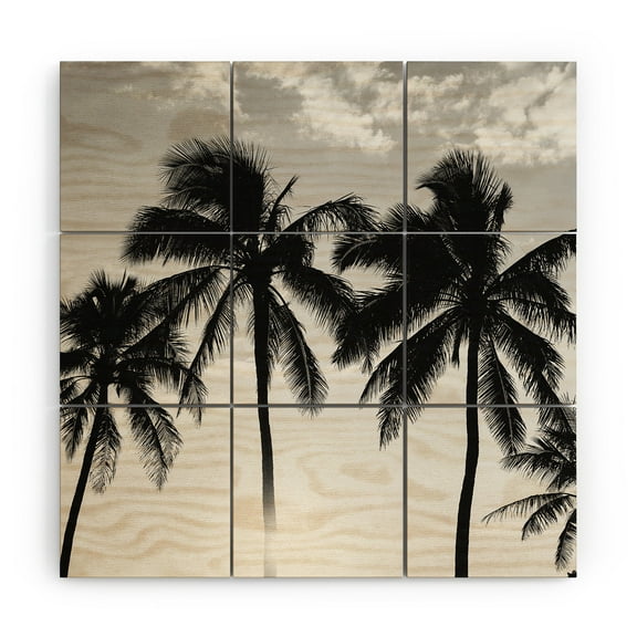 Society6 Bethany Young Photography Hawaiian Palms II Wood Wall Mural 4' x 4'