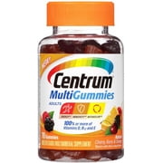 Centrum MultiGummies for Adults, Natural Cherry, Berry & Orange 70 ea (Pack of 6)