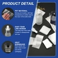thumbnail image 3 of Uxcell 400Pcs Clear Perforated Shrink Band, 130x50mm Heat Shrink Wrap for Bottles and Jars Fits Cap Diameter 82-85mm, Jars Seal for Dropper Test Tube Bottles, 3 of 7