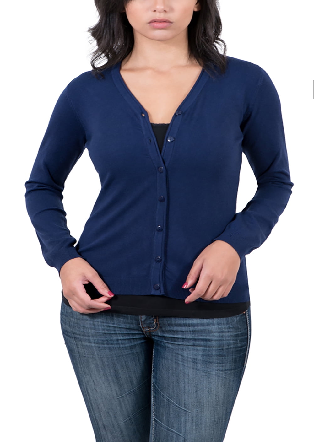 denim blue cardigan womens