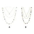 thumbnail image 2 of Guardurnaity Collar de suéter multicapa para mujer, collares de resina decorativos, decoraciones de moda, joyería para novia para regalo de fiesta Ropa, zapatos y accesorios Miscelánea Blanco, 2 of 6
