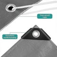 thumbnail image 2 of Protective Tarpaulin, 2x2 M Polyethylene Tarpaulin, Gray With Eyelets, Waterproof And Weatherproof Protective Tarpaulin For Garden Furniture Bmm, 2 of 5