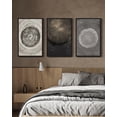 thumbnail image 5 of 16x24in Black Framed Vintage Wood Tree Rings Wall Art Farmhouse Rustic Framed for Office Dining Room Hallway Canvas Paintings Nature Artwork, 5 of 9