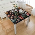 thumbnail image 2 of nygtbtfer  Christmas Fitted Tablecloth Rectangle Elastic - Christmas Cute Pattern Table Cover Wipeable - New Year Cute Cloth for Farm Kitchen Dining Patio Decor, 2 of 7
