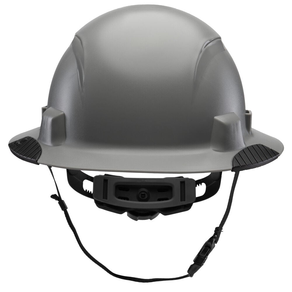 Lift Safety Idax Full Brim - Non-Vented Hard Hat, Gray