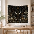 thumbnail image 5 of Crescent Moon Tree in an Alchemist Garden, Mystical Fantasy for Plant Lovers, Apothecary Forest Decor, Halloween Gift Tapestry Wall Hanging for Bedroom, Living Room and Dorm, 5 of 7