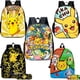 thumbnail image 2 of 3pcs Pokemon Mochila Aprendizaje Estuche Lápiz Pikachu Dibujos Animados Casual Lienzo Bolsillo Monstruo Estudiante, 2 of 4