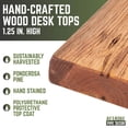 thumbnail image 4 of Restore Sunset Cedar Solid Wood Desk Tabletop, 4 of 8