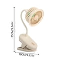 thumbnail image 3 of Portable On Desk Fan With Flexible Gooseneck 3 Speeds Quiet Personal Fan For Home Dorm Computer, 3 of 5